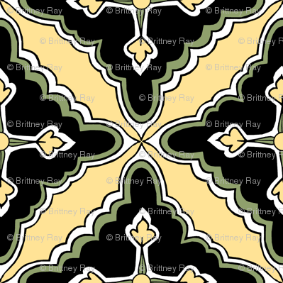 Flora lTile Spring Green