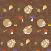 Hedgehogs and mushrooms