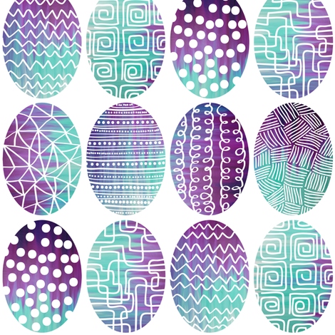 Modern Batik Easter Eggs fabric by veritymaddox on Spoonflower - custom fabric
