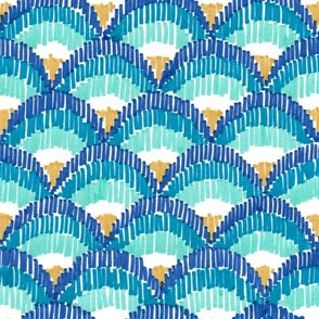 Blue Fish Scales