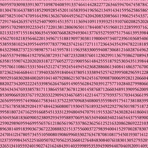 10,000 pieces of pi (strawberry)