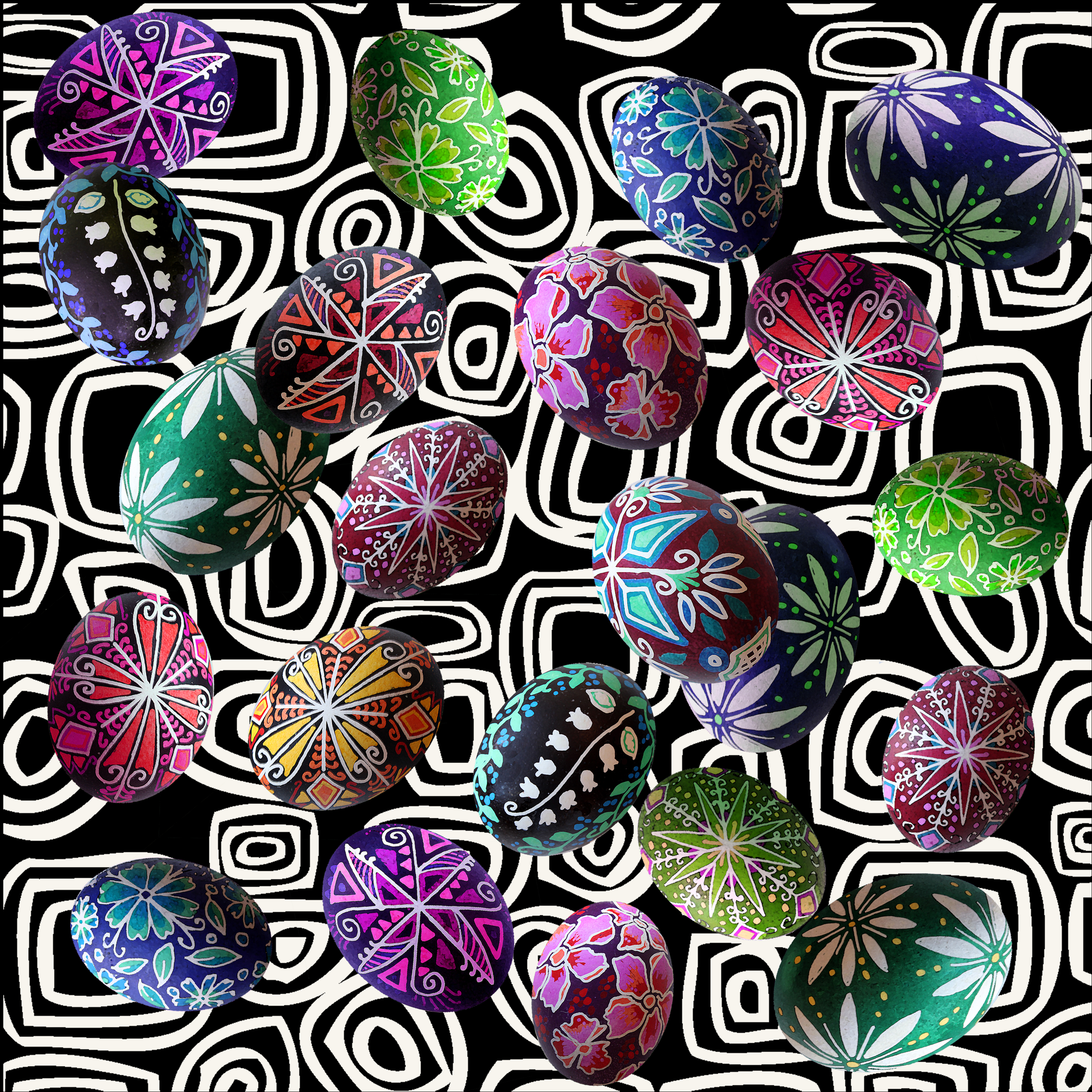Pysanky_Play fabric by s_benarcik on Spoonflower - custom fabric