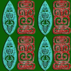 BlueRedGreenTiki