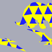 Dinisaurs on grey