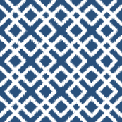 Weave Ikat in Navy Blue or Indigo