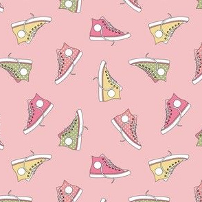 Pink converse shoe