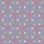 Pysanky floral in grey