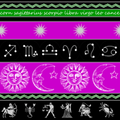 zodiac stripes - purple