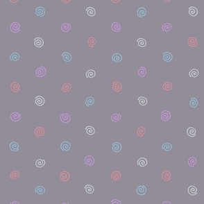 Pysanky dots in grey