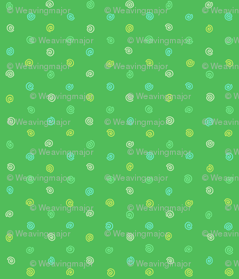pysanky dots in green