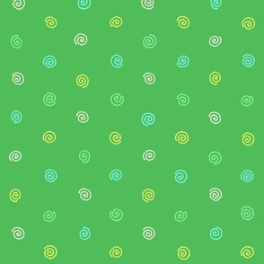 pysanky dots in green