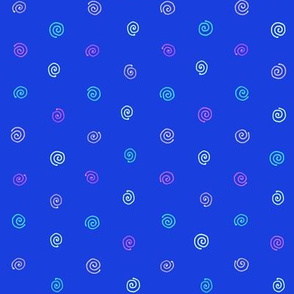 pysanky dots in blue