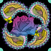 Trippy Rose Paisley
