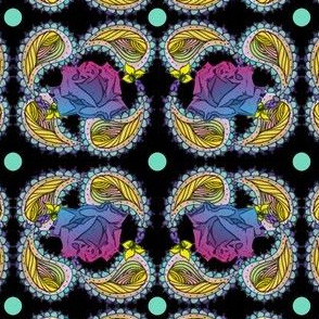 Trippy Rose Paisley