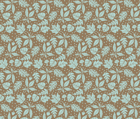 Autumn leaves fabric by macywong on Spoonflower - custom fabric