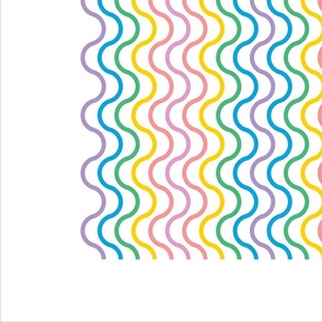 Rainbow Eggs Tea Towel