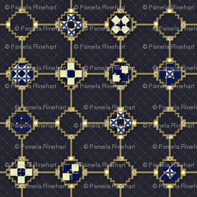 mosaic_metalwork blue