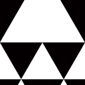 triangles and argyle black and white