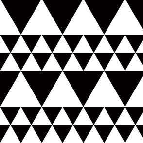 triangles and argyle black and white