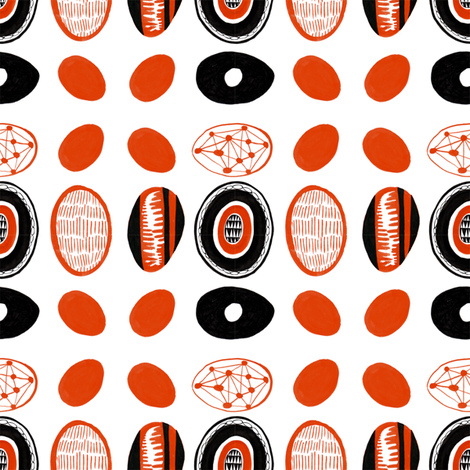 Egg A-Go-Go fabric by sam_kalda on Spoonflower - custom fabric