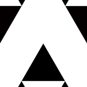  triangles black and white arrows fabric