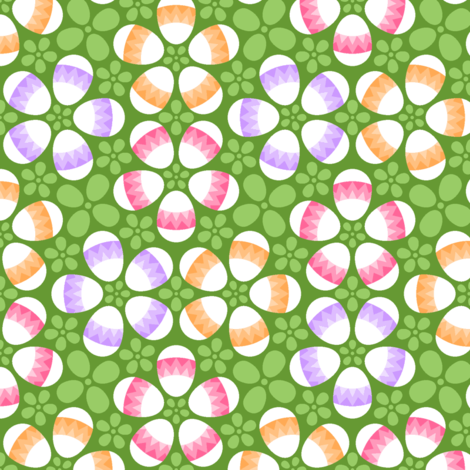 S43 X eggs zigzag fabric by sef on Spoonflower - custom fabric
