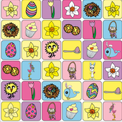Easter Colourful Grid Mix