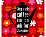 coffee pot cushion panel 18inches x 18 inches