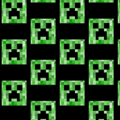 CreeperFace Checkerboard-black