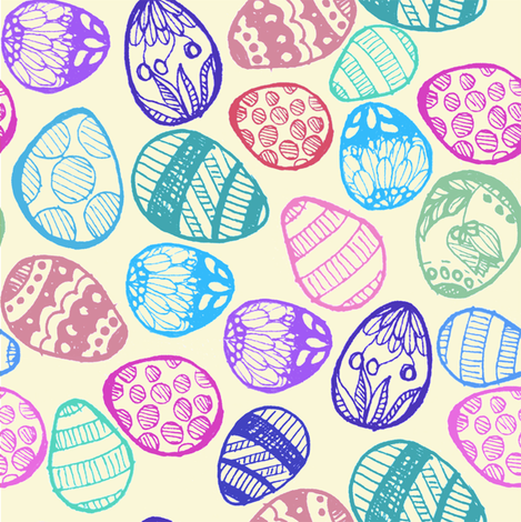 easter_eggs2 fabric by elich on Spoonflower - custom fabric