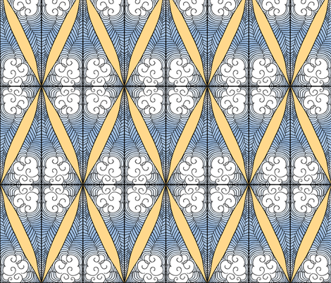 Partly Cloudy fabric by pond_ripple on Spoonflower - custom fabric