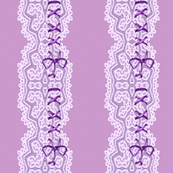 lace  and ribbons - lavender