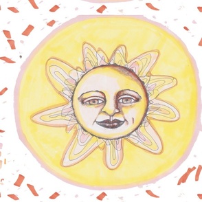 Sunburst Handdrawn Pattern