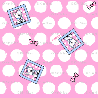 Westie Dot And Bows