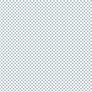 Blue and Gray Tweed Polka Dots
