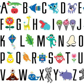 sweet alphabet pattern