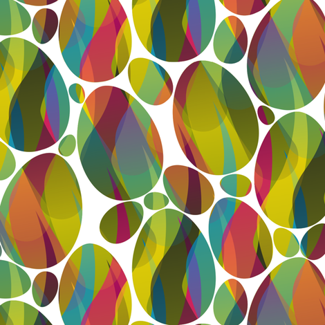 Green Painted Eggs fabric by candyjoyce on Spoonflower - custom fabric