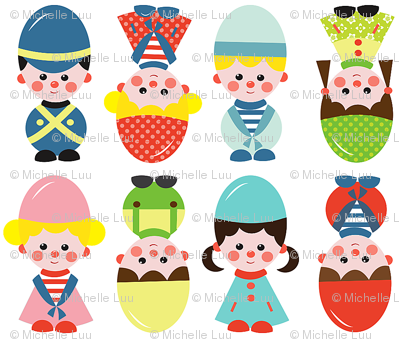 Charming vintage eggcups