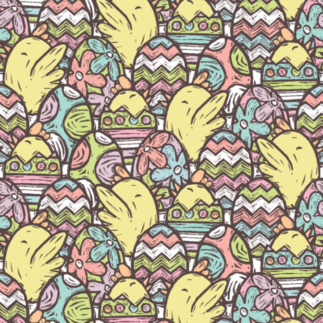 An UnEGGspected Surprise fabric by studiodono on Spoonflower - custom fabric