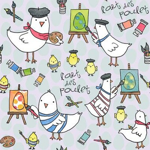 l'art des poulet! (light egg backround)