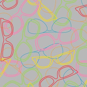 Sunglasses Outline Light Grey