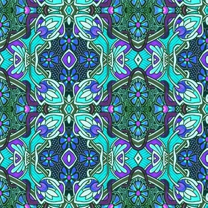 Retro Psychedelic 1880's Meet 1960's Flower Power