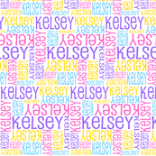 Personalised Name Fabric - Spring Colours