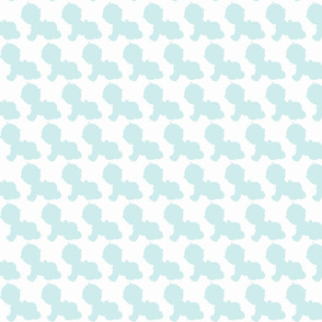 baby silhouette boy blue