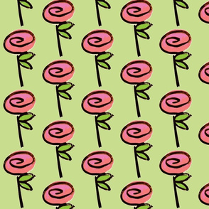lucky rose - green/pink