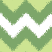Spring Green Chevron Ikat