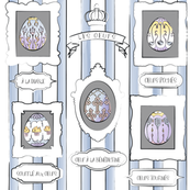 Julie's Paintedsome Eggs Blue