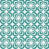 teal retro circles 2