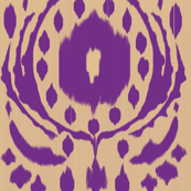 Ikat Flower - Purple