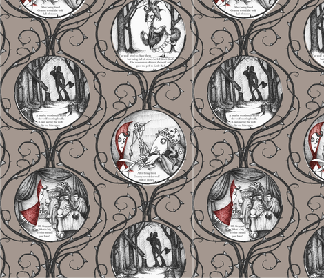 Little Red Riding Hood - warm grey